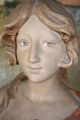 Antique French Art Nouveau Plater Bust Art Nouveau photo 9