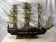 Vintage Wooden Sail Ship / War Ship Model Of Fragata Espanola - 1780 - Spain Model Ships photo 2