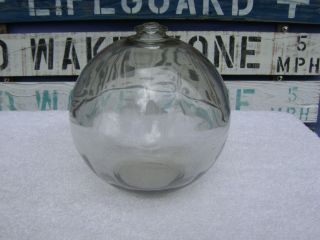 6 Inch Tall Northwest Glass Company Glass Float Amber Ball (1002) photo