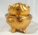 Benedict Art Nouveau Gilt Dresser Jewelry Trinket Metal Footed Box Gold Art Nouveau photo 3