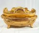 Benedict Art Nouveau Gilt Dresser Jewelry Trinket Metal Footed Box Gold Art Nouveau photo 4