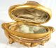 Benedict Art Nouveau Gilt Dresser Jewelry Trinket Metal Footed Box Gold Art Nouveau photo 6
