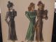 Stunning 1940 ' S Water Color Fashion Drawngs Sgned Pasquale Art Deco photo 5