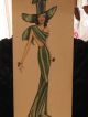Stunning 1940 ' S Water Color Fashion Drawngs Sgned Pasquale Art Deco photo 7