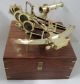 Ross London Brass 10in Slow/fast Motion Sextant With Box Sextants photo 2