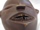Fine African Chowke Tribal Ceremonial Mask Fibrous Cloth Hood Facial Scars Teeth Masks photo 2