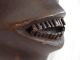 Fine African Chowke Tribal Ceremonial Mask Fibrous Cloth Hood Facial Scars Teeth Masks photo 3