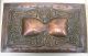 Magnificent Arts & Crafts Nouveau Copper Trinket Casket Cigar Box C1890 - 1910 Arts & Crafts Movement photo 1