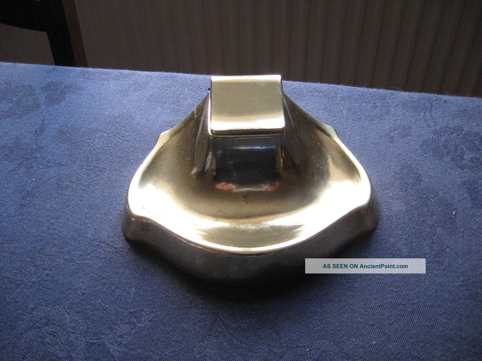 Fabulous Austrian Art Nouveau Bronze Inkwell Stand Marked Geschutzt Real Bronce Art Nouveau photo