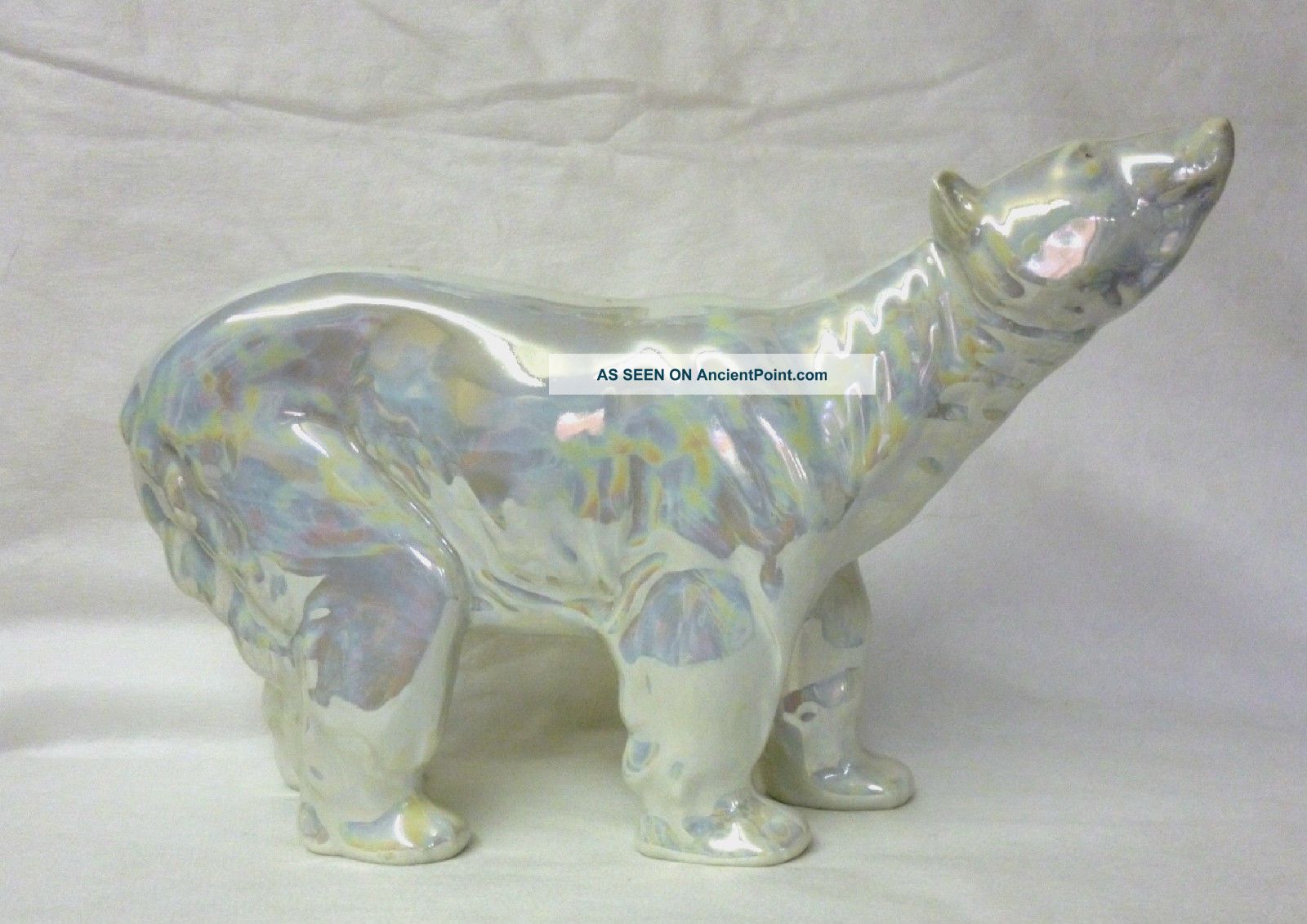 Stunning Art Nouveau Large Lustreware Figure Of A Polar Bear. . Art Nouveau photo