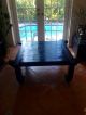 Asian Moroccan Indian Balinese Style Center Table Dark Wood Post-1950 photo 1