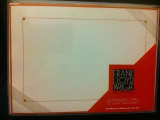 Luxfer Prism Frank Lloyd Wright (12) Cards & Envelopes Museum Of Modern Art 1998 photo