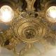 {{amazing Pair }} 20 ' 30 ' S Art Nouveau Ceiling Lamp Light Polychome Finish Set Chandeliers, Fixtures, Sconces photo 3