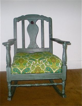 Antique Rocking Chair Nashville Chair Co.  Made Between 1900 - 1925 photo