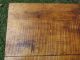 Rare Antique Tiger Maple Tavern Table With Spool Legs,  L 36.  5 