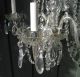 Antique 5 Light Crystal Chandelier W/ Prisms Luxury Venetian Style Glass Arms Chandeliers, Fixtures, Sconces photo 4