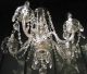 Antique 5 Light Crystal Chandelier W/ Prisms Luxury Venetian Style Glass Arms Chandeliers, Fixtures, Sconces photo 7