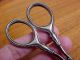 Antique Foster & Bailey Manicure Or Sewing Scissors With Beaded Sterling Handles Brushes & Grooming Sets photo 6