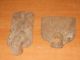 Two Pc Of Well Rusted Scrap Iron Garden Farm Logging Implement Tool Heads Garden photo 3