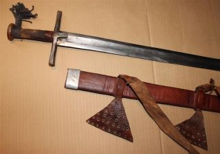 Sudan Old African Kaskara Sword Ancien Couteau D ' Afrique Afrika Africa Soudan photo