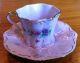 Haas And Czjzek Pink Porcelain Demitasse Cup And Saucer Cups & Saucers photo 5