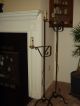 (2) Jg Ironworks Vintage Wrought Iron Adjustable Bridge Arm Floor Lamp Lamps photo 5