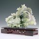Oriental Vintage 100% Natural Jade Hand Carved Cabbage Statue Nr 560451 Statues photo 3