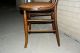 Vintage Wooden Vinyl Threaded Parlor Chair Copper Colored Leaf Pattern. 1900-1950 photo 2
