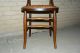 Vintage Wooden Vinyl Threaded Parlor Chair Copper Colored Leaf Pattern. 1900-1950 photo 3