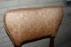 Vintage Wooden Vinyl Threaded Parlor Chair Copper Colored Leaf Pattern. 1900-1950 photo 6