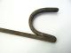 Antique Old Metal Wrought Iron Long Fireplace Poker Log Roller Hearthware Tool Hearth Ware photo 1