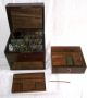 Antique Mahogany Apothecary Box Doctors Miniature Medicine Drug Chest Jewelry Pre-1800 photo 2