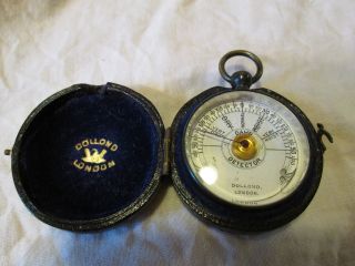 Antique Scientific Instrument Cased Watch Fob Type Damp Meter Dolland C1900 photo