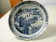 F502 Antique Chinese Blue And White Dish,  Old Mark Bowls photo 1
