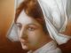 Antique Limoges Dubois Charger Plate Plaque Hand Painted Nurse Woman Portrait Plates & Chargers photo 1