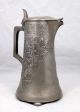 Rare Jugendstil Pewter Flagon Tankard Kayserzinn 4291 German Imperial Coat Arms Metalware photo 4