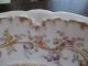 Antique Crown Dresden C Tielsh & Co Germany China Handled Plate 1880 - 1934 Flower Plates & Chargers photo 4