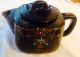 Antique Redware Ceramic Teapot With Lid Circa 1940 ' S Teapots & Tea Sets photo 1