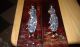 Set Oftwo Antique Lacquer Mother Of Pearl Inlay Wall Art Japanese Ladies Other photo 5