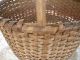 Antique Round American Splint Basket Primitives photo 4