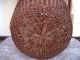 Antique Round American Splint Basket Primitives photo 7