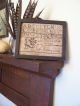 Early Naive Styled 1830 School Girl Motif Sampler (lb) Primitives photo 4