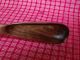 Black Walnut Handcarved Wooden Cooking Tasting Serving Deep Narrow Spatula Spoon Primitives photo 2