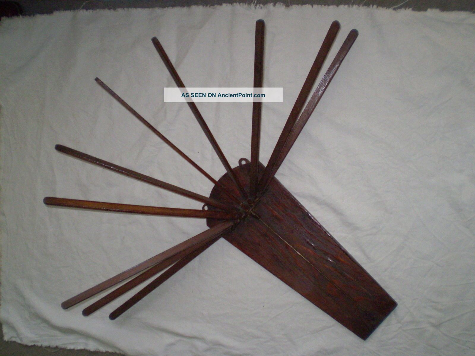 Old Wooden Clothes Dryer - 1890s A Mechanism For Retracting Primitives photo