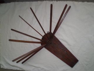 Old Wooden Clothes Dryer - 1890s A Mechanism For Retracting photo