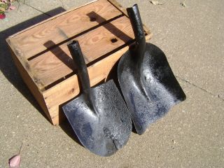 Two Antique Shovel Ends.  No,  Handles.  Rough Condition.  Crafting photo