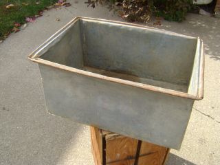 Useful & Primitive Vintage Metal Farm Workshop Storage Box. photo