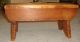 Vintage Primitive Pine Stool With Sturdy Legs Primitives photo 4