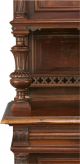 Great Antique French Ornately Carved Walnut Gothic Buffet Server 1900-1950 photo 11