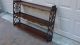 Antique French Large Mahogany Carved2 Tiers Hanging Display Shelf Harp Shape 1900-1950 photo 1
